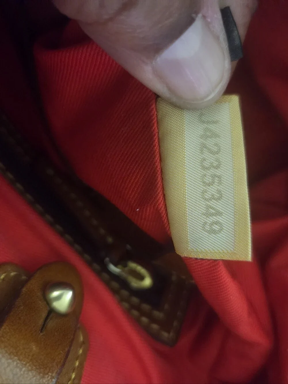 Vintage 1996 Dooney & Bourke Black Brown Leather Satchel